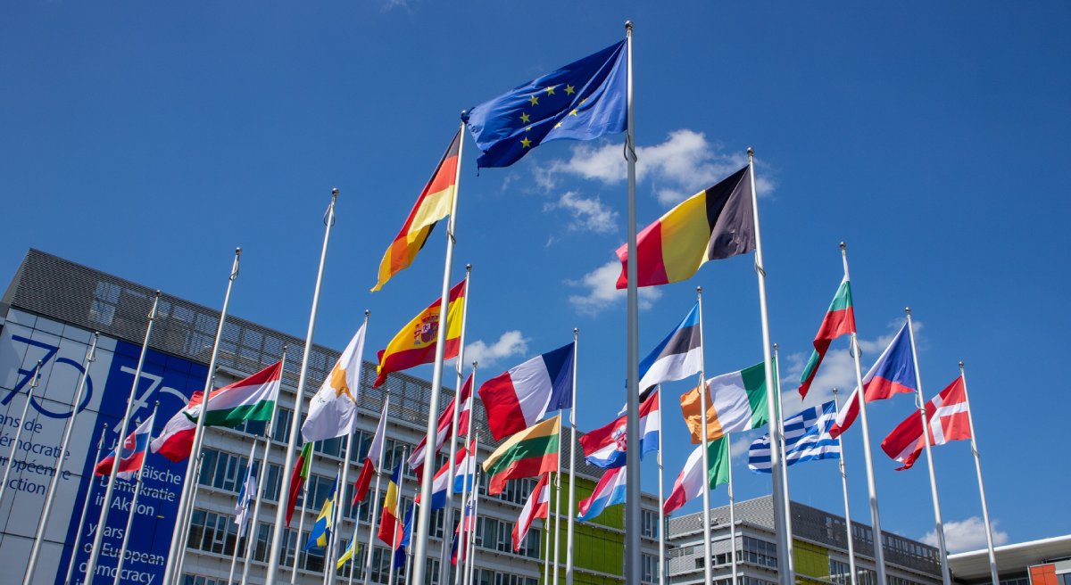 Drapeaux des pays membres de l'Union Européenne