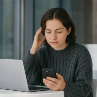 paiement instantané en ligne : femme qui paie sur un site e-commerce avec cette facilité de paiement